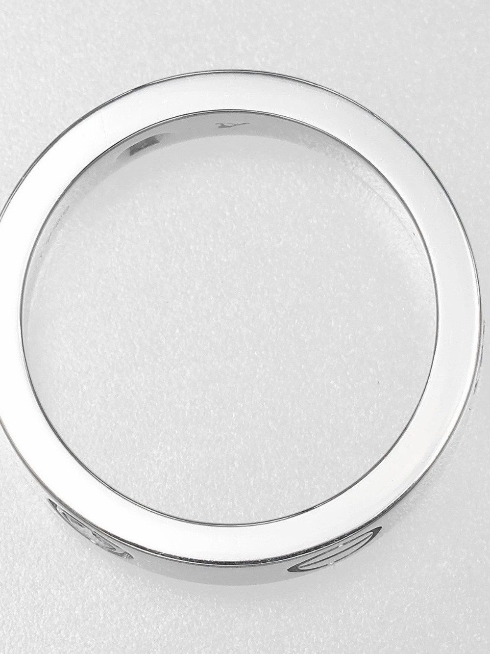 Cartier Classic Love Ring 3 Diamonds 750 WG Cartier Size : 51 ( US 5.75) - Picture 15 of 16